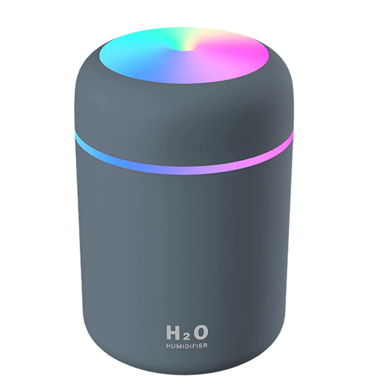 Mini USB Portable Ultrasonic Cool Mist Humidifier & Aroma Diffuser – Quiet Personal Desk & Car Humidifier