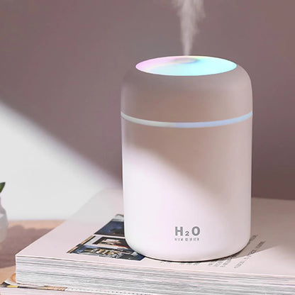 Mini USB Portable Ultrasonic Cool Mist Humidifier & Aroma Diffuser – Quiet Personal Desk & Car Humidifier