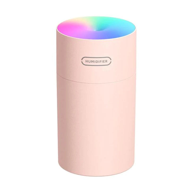 Mini USB Portable Ultrasonic Cool Mist Humidifier & Aroma Diffuser – Quiet Personal Desk & Car Humidifier