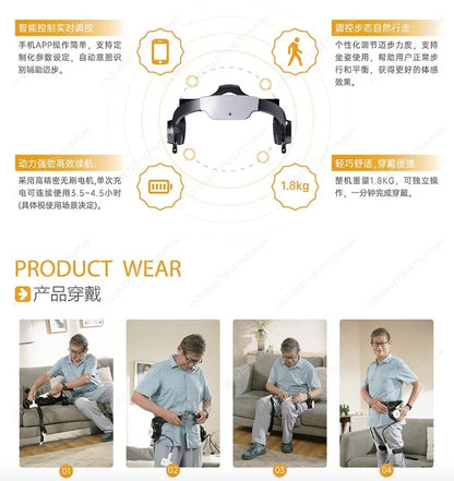 Intelligent Electric Exoskeleton Assisted , Walking Aid , Elderly Rehabilitation Training Device Window