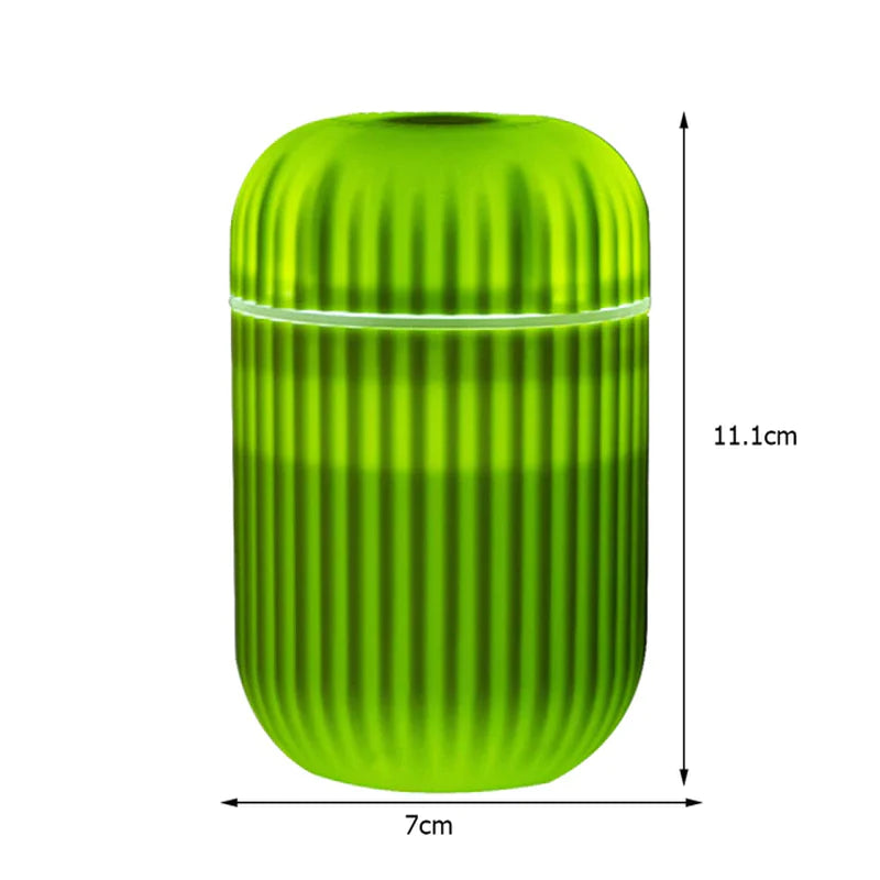Mini USB Portable Ultrasonic Cool Mist Humidifier & Aroma Diffuser – Quiet Personal Desk & Car Humidifier