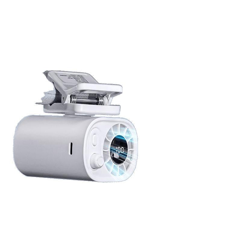 【Freeship】Portable 360° Rotating Car Clip-On Fan with LED Display,100 Speed Settings, USB Rechargeable, 1800Mah Battery, Quiet Personal Cooling Fan for Outdoor Travel, Hiking & On-The-Go Comfort