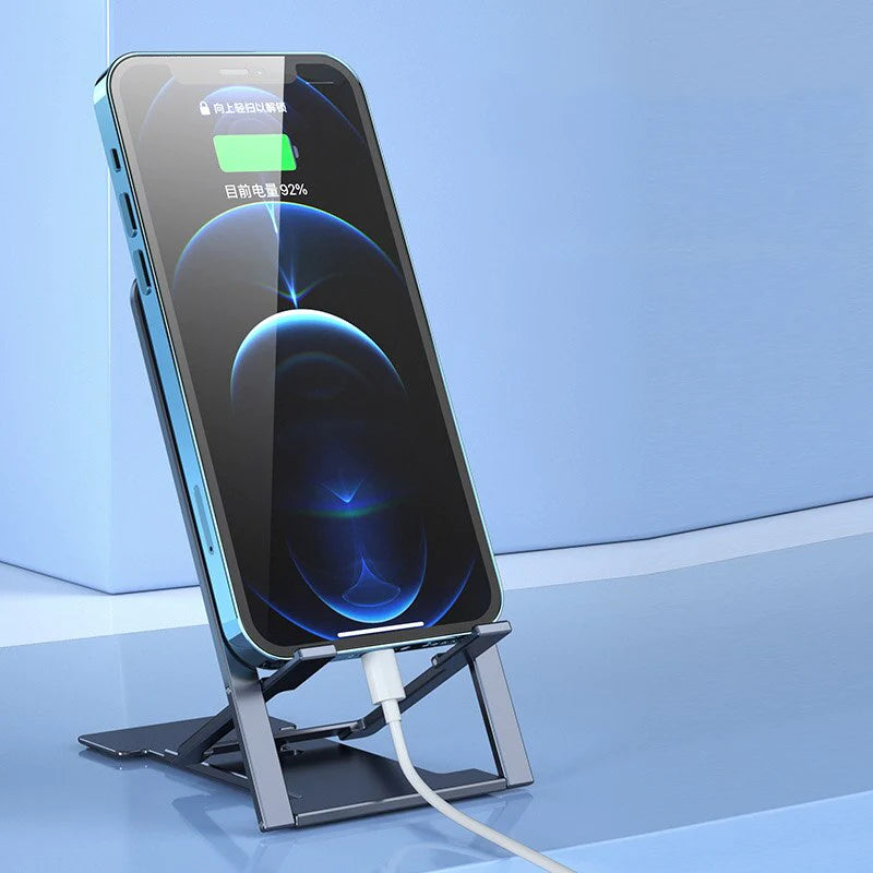 Adjustable Foldable Desktop Phone Stand – Universal Mobile Holder with Anti‑Slip Base