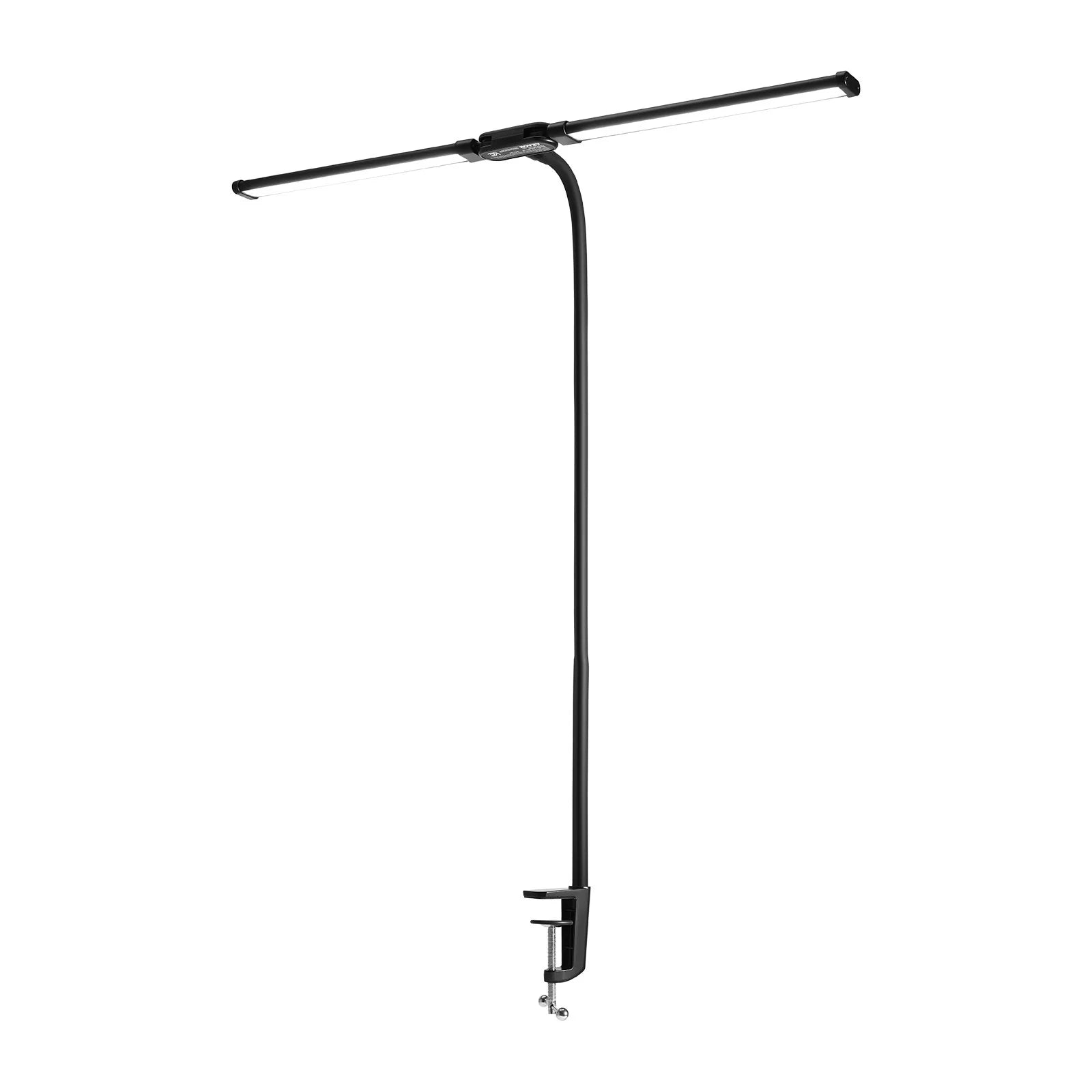Dual‑Head LED Clamp Desk Lamp – 360° Adjustable Gooseneck Task Light