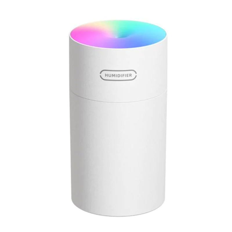 Mini USB Portable Ultrasonic Cool Mist Humidifier & Aroma Diffuser – Quiet Personal Desk & Car Humidifier