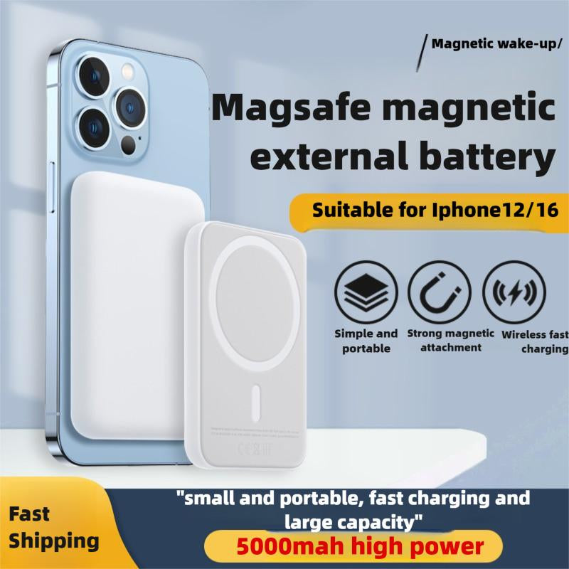 Magnetic Power Bank,10000Mah Wirelessportable Charger, for Iphone 15/14/13/12/Pro/Maxfast Charging, Men Gifts Black Batteries