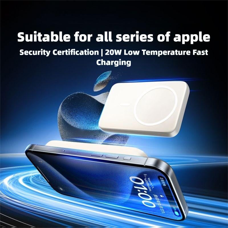 Magnetic Power Bank,10000Mah Wirelessportable Charger, for Iphone 15/14/13/12/Pro/Maxfast Charging, Men Gifts Black Batteries