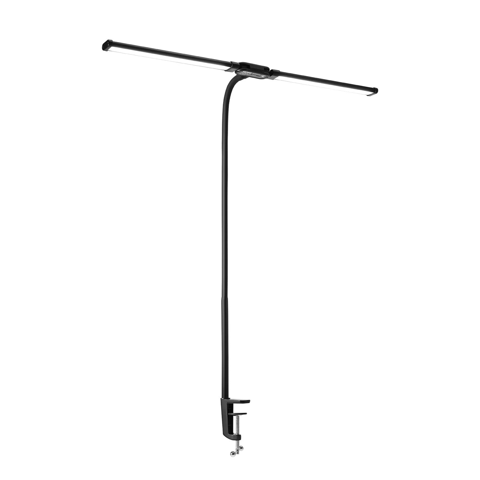 Dual‑Head LED Clamp Desk Lamp – 360° Adjustable Gooseneck Task Light