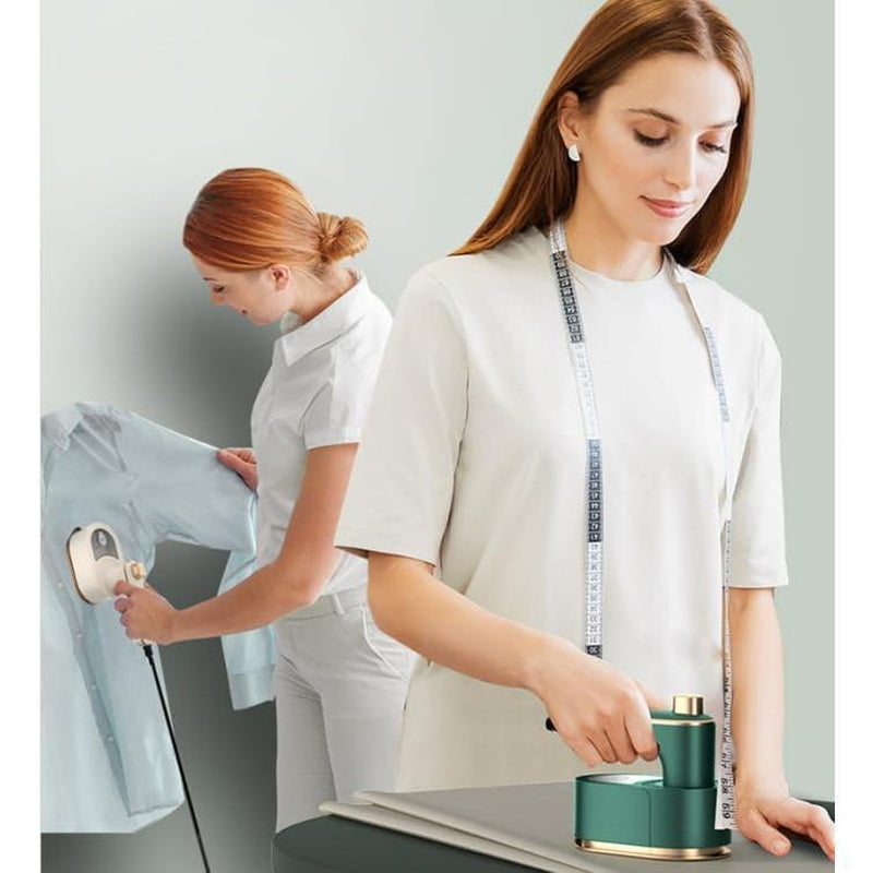 1PCS Portable Mini Handheld Steam Iron: 180° Rotatable Compact Travel Size Mini Steamer for Clothes Professional 2 in 1 Dry and Wet Ironing,For Home Travel College