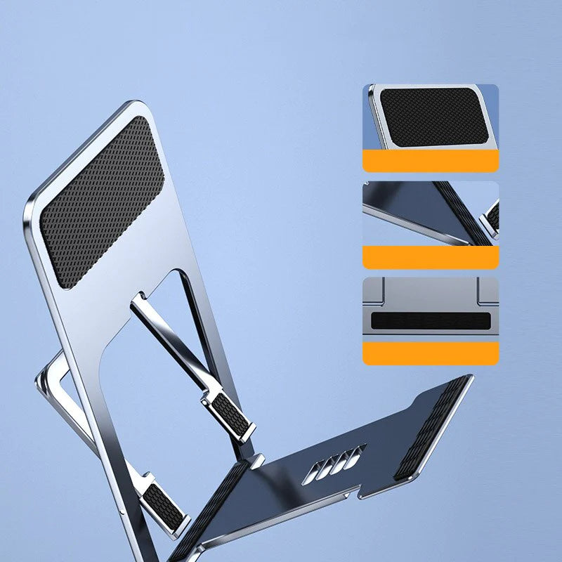 Adjustable Foldable Desktop Phone Stand – Universal Mobile Holder with Anti‑Slip Base