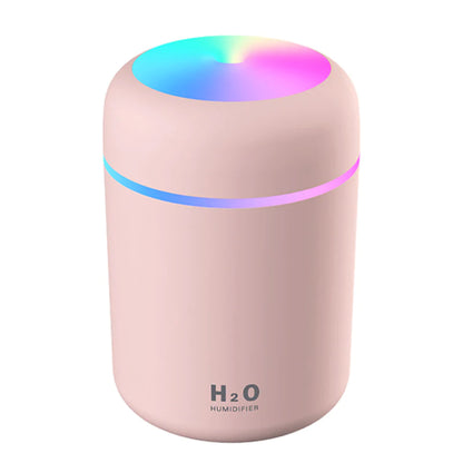 Mini USB Portable Ultrasonic Cool Mist Humidifier & Aroma Diffuser – Quiet Personal Desk & Car Humidifier